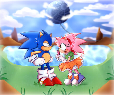 Sonic &amp; Amy's first meeting